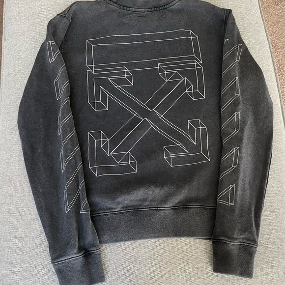 Off-White x Virgil Abloh Sweatshirt 2013 Main Label Black Arrows Size S - Picture 3 of 7